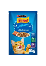 Purina Friskies Salmon Chunks In Gravy Pouch 85g