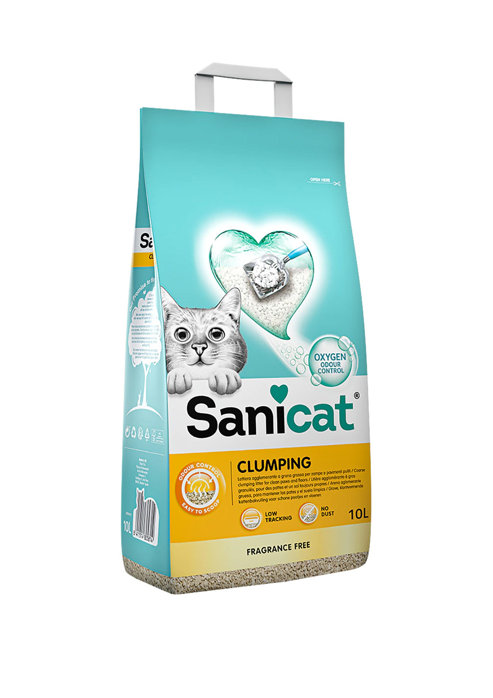 Sanicat clumping Litter Fragrance free 10 litter