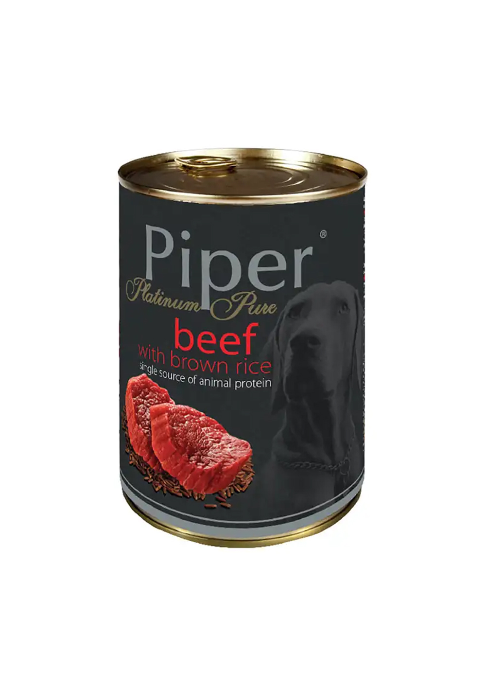 piper platinum pure beef and brown rice 400 gm