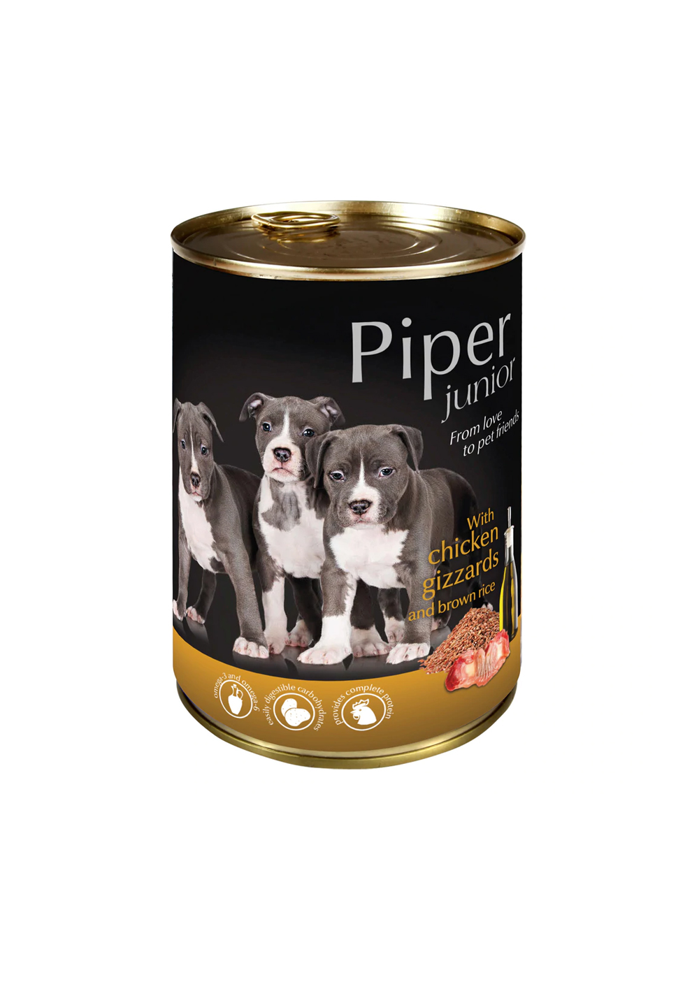 piper junior with chicken gizzards and brown rice 400 gm