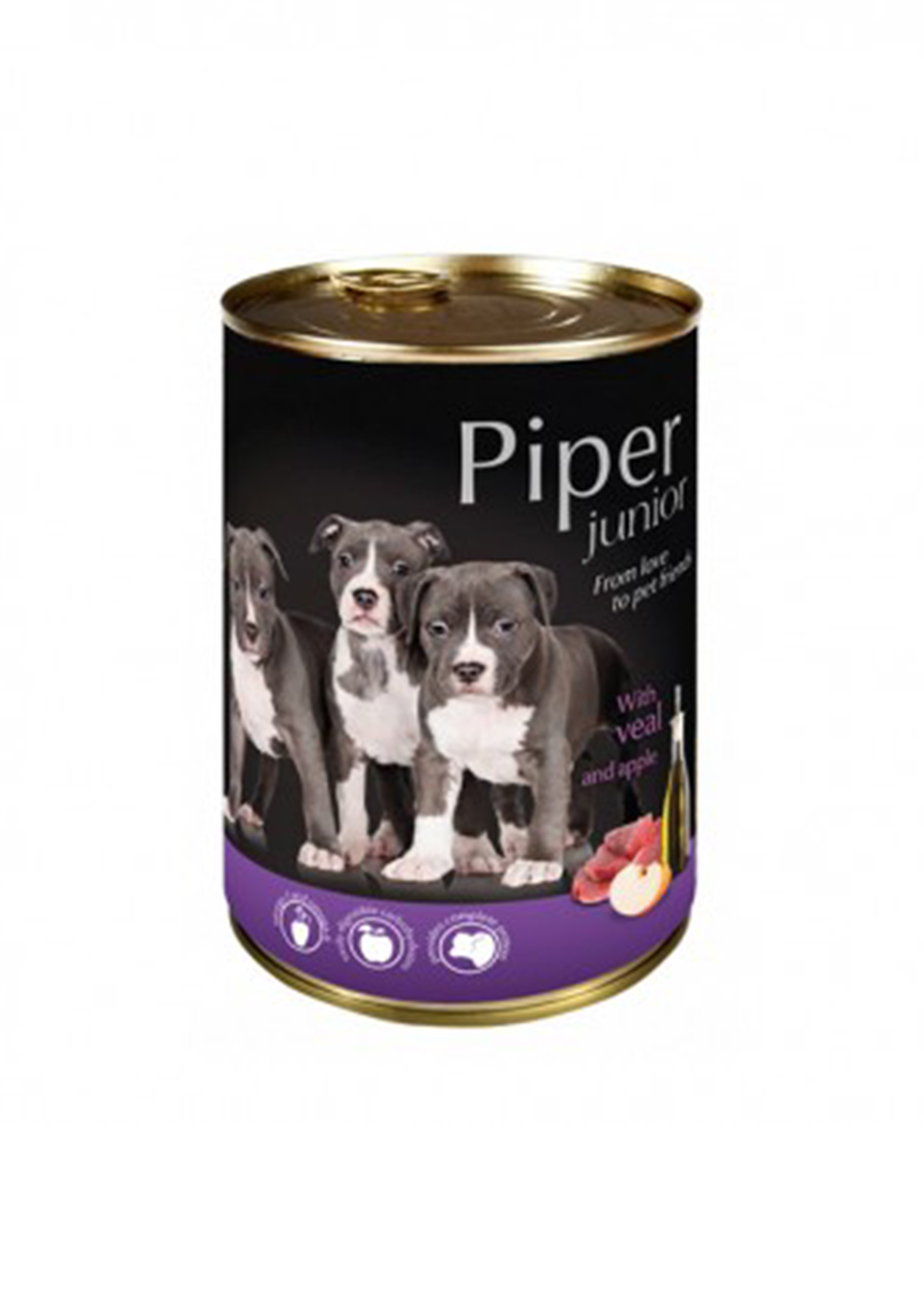 piper junior with veal and green Apple 400 gm