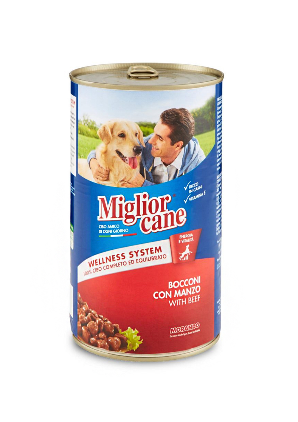 Miglior Cane For Adult Dog With Beef Chunks 1250g