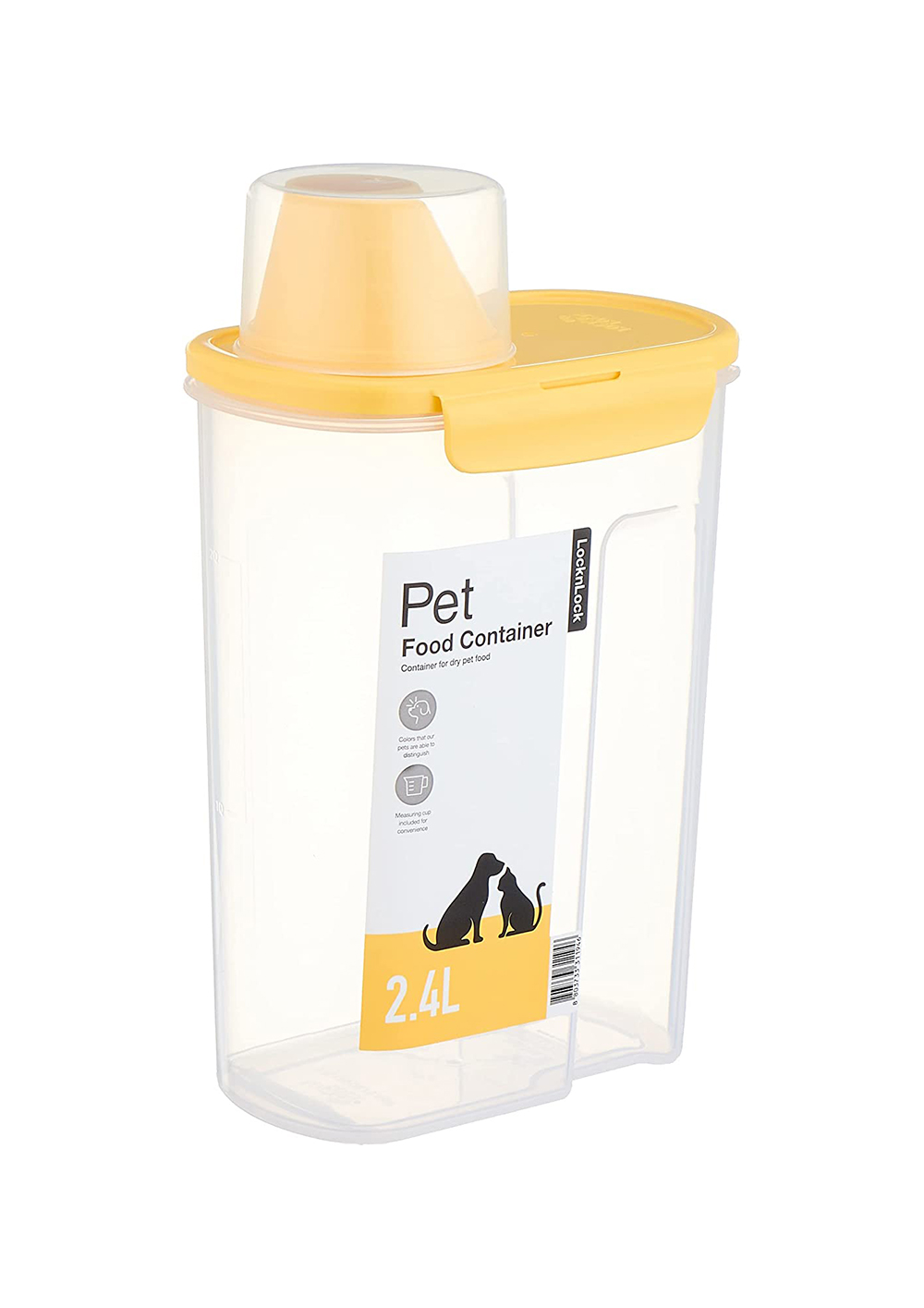 LocknLock Dry Pet Food Container With Measuring Cup  2.4L