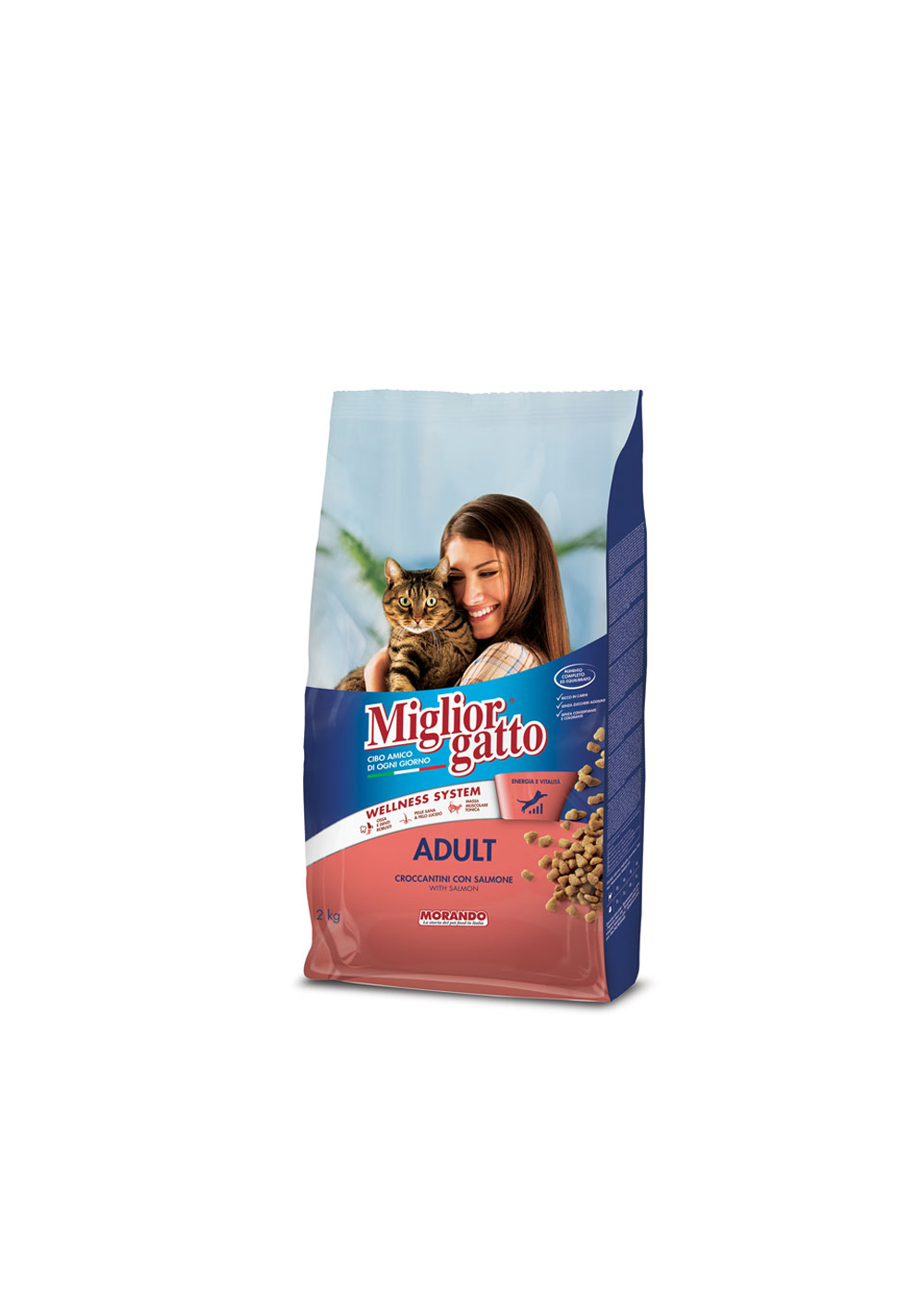 Miglior gatto For Adult with Salmon 2kg