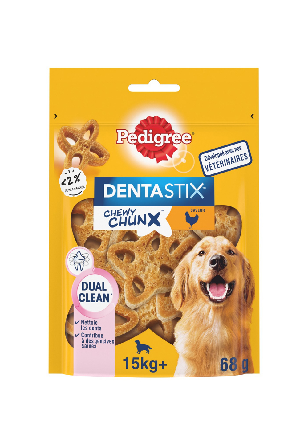 Pedigree Dentastix Chewy Chunx medium and large dogs chicken 68g