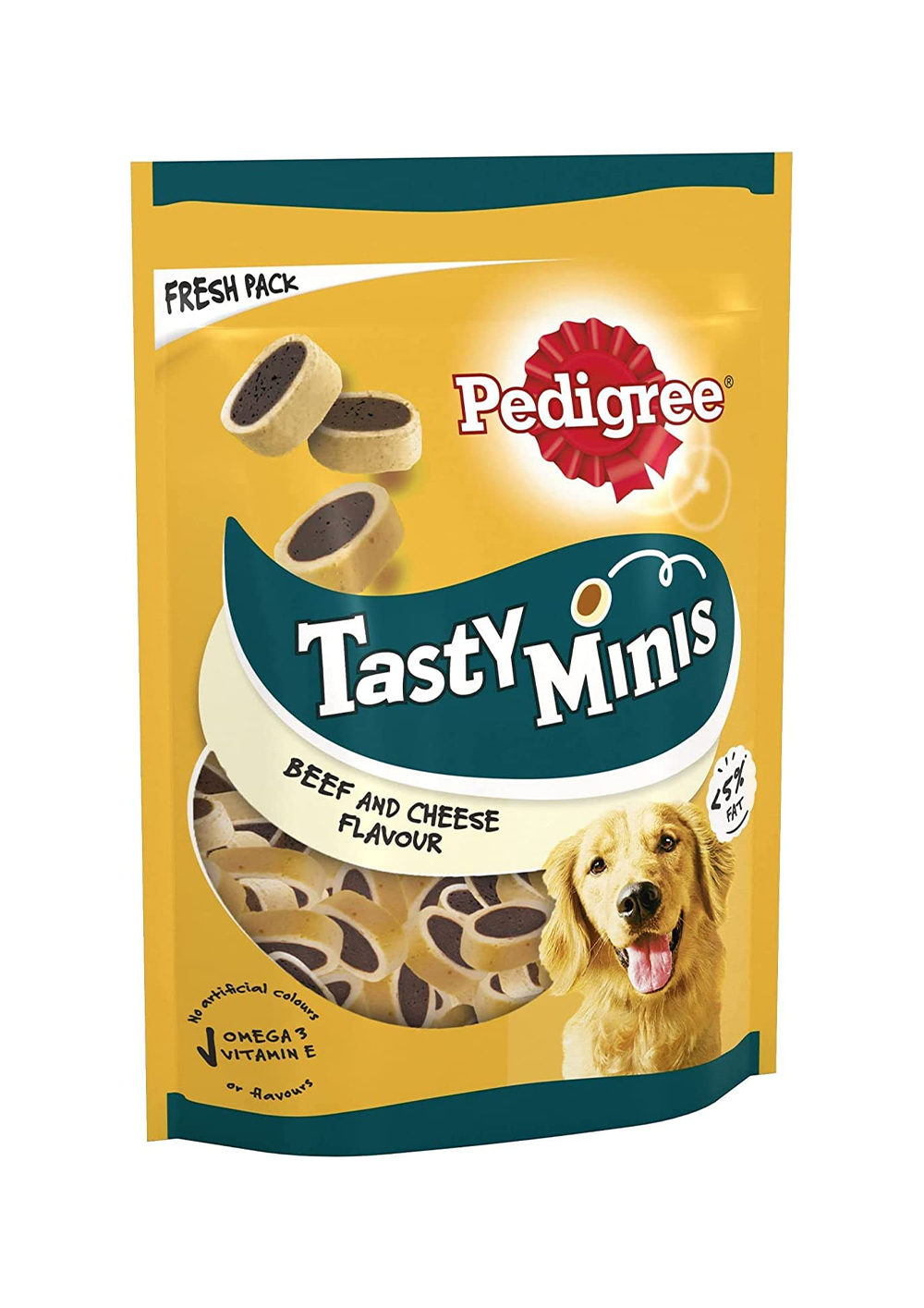 Pedigree Tasty Minis Beef and Cheese 140g
