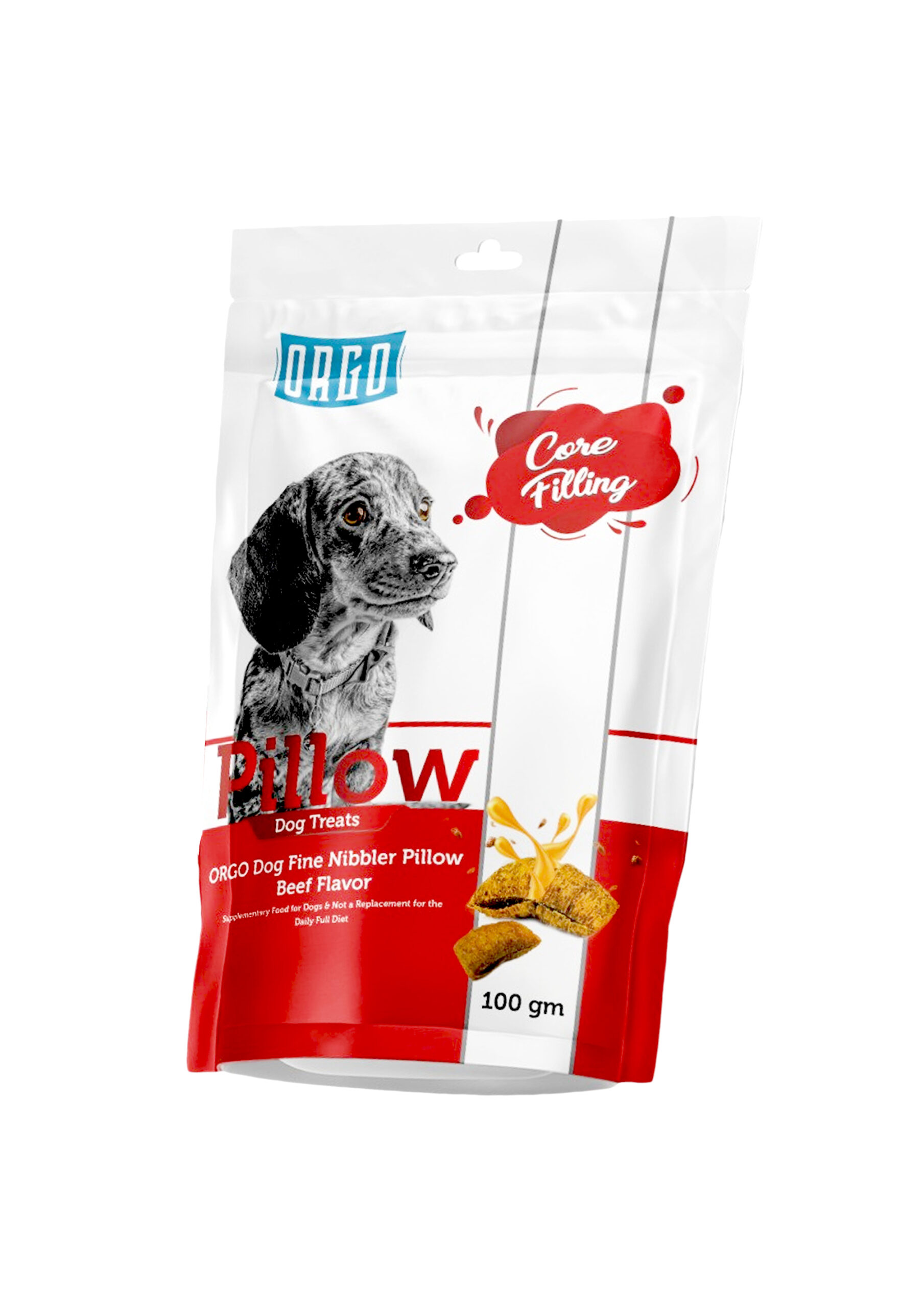 ORGO Pillow Treats For Dog With Beef100g
