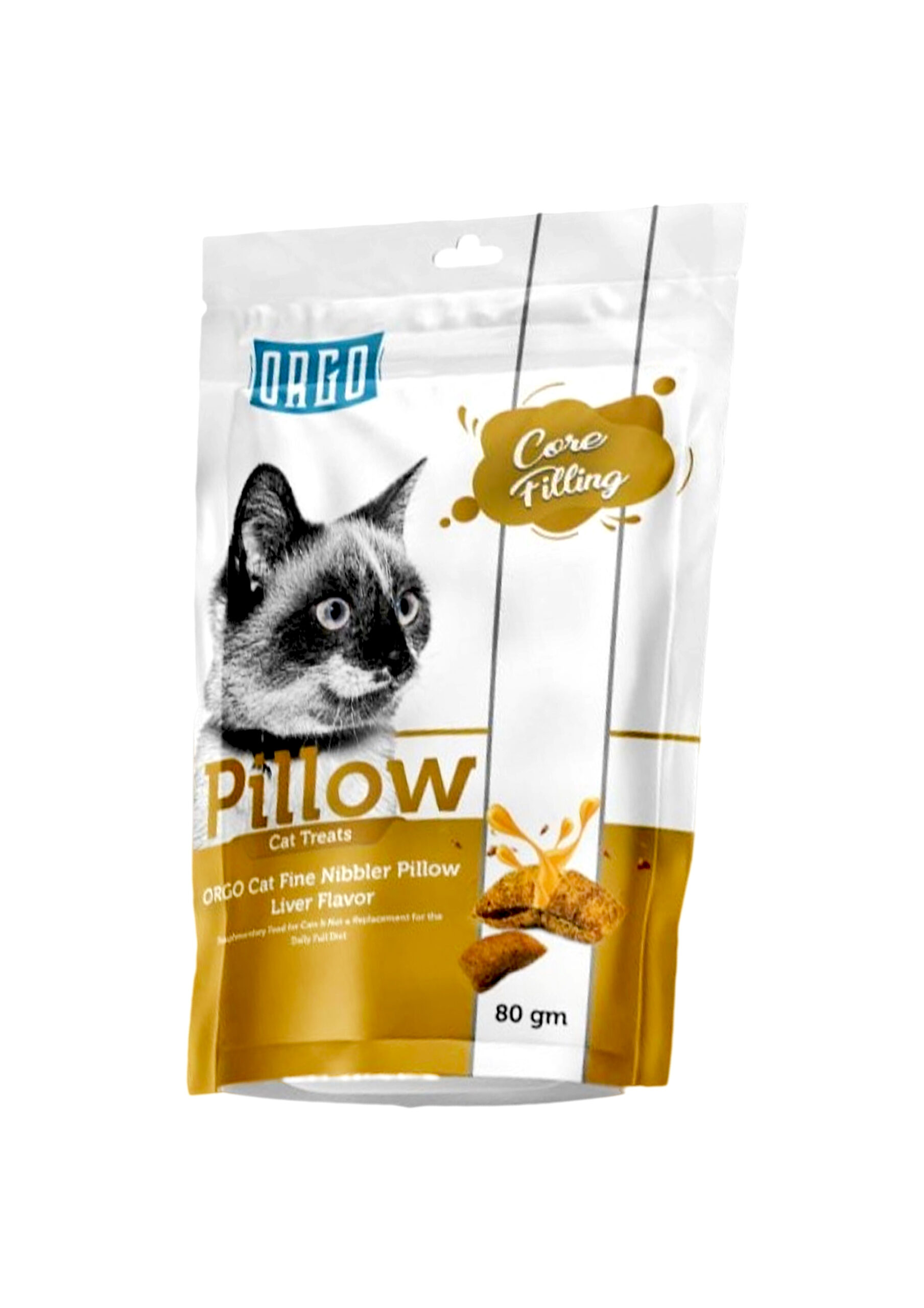 ORGO Pillow Treats For Cat With Liver 80g