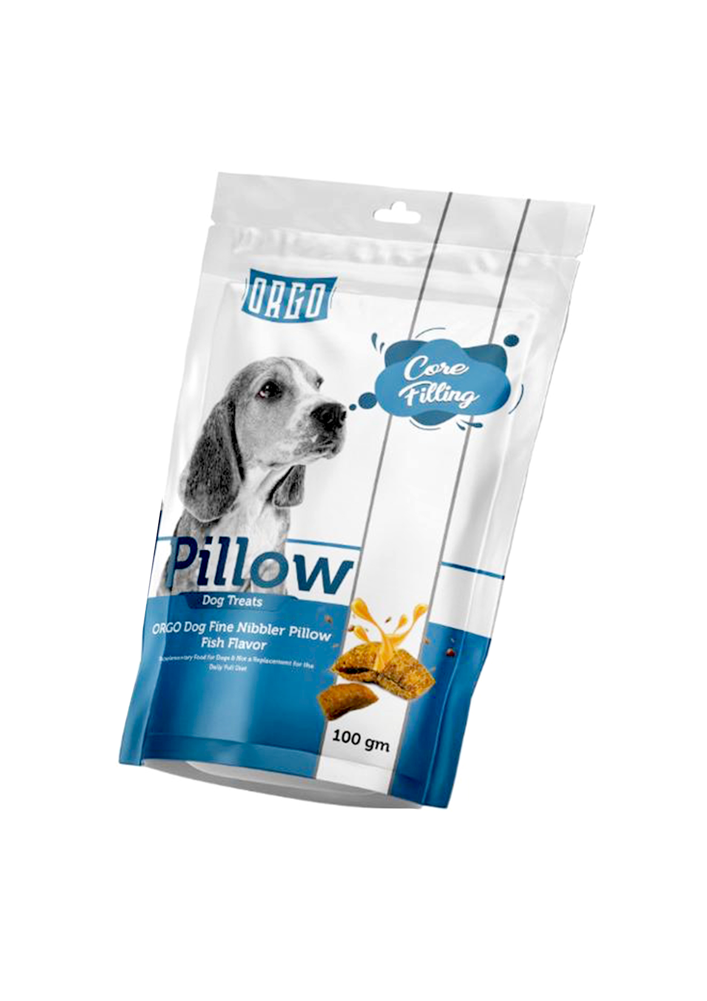 ORGO Pillow Dog Treat Fish Flavor 100gm