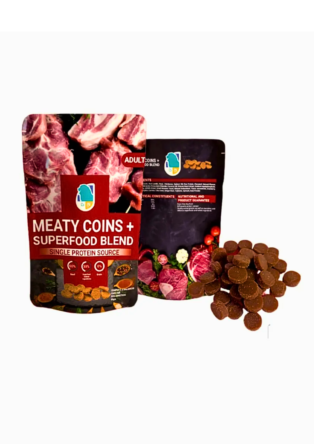 Meaty Coins+ Super Food Blend Beef 80gm