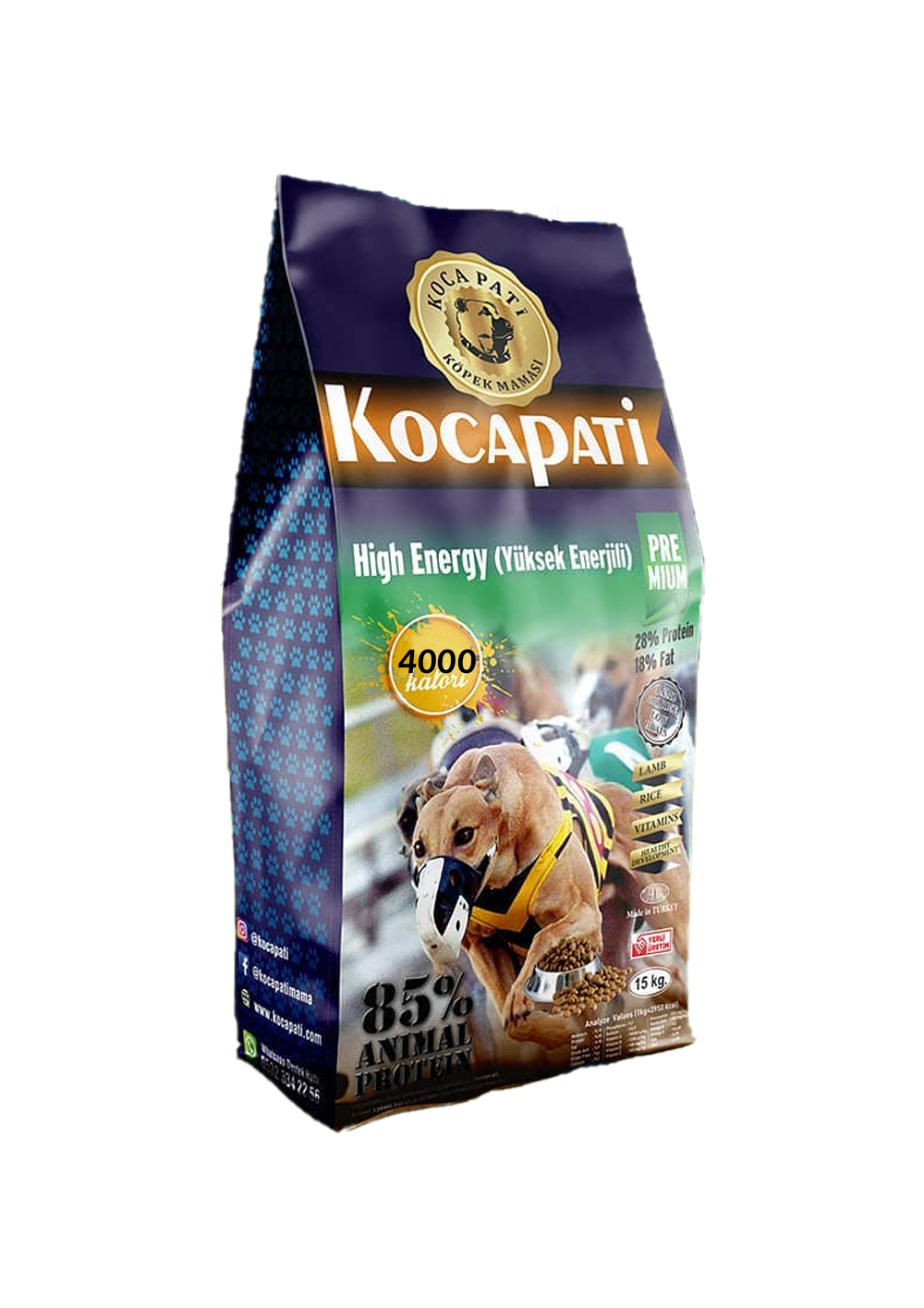 Kocapati Adult High energy Lamb&Rice 15kg