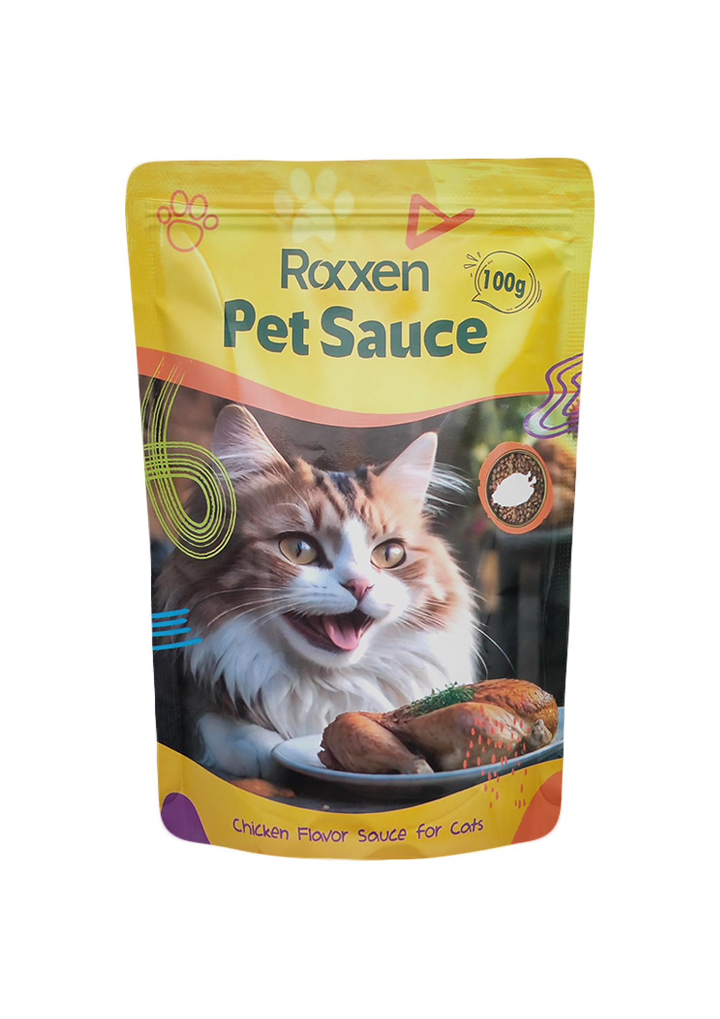 ROXXEN Pet Sauce for Cats with Chicken 100gm
