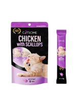 CATSOME Creamy Cat Stick Chicken With Scallops 75g (5 sticks/pack)