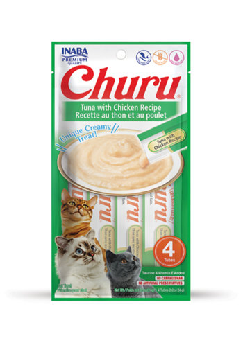 INABA Churu Tuna with Chicken Recipe x4 pcs