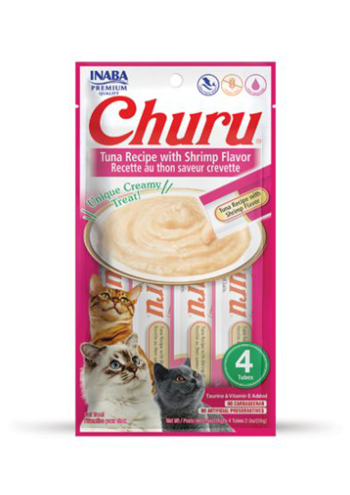 INABA Churu Tuna Recipe with Shrimp Flavor x4 pcs