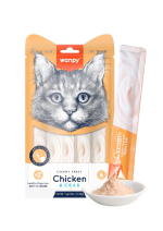 ⁦Wanpy Creamy Lickable Cat Treats – Chicken & Crab (14g x 5pc)⁩ - الصورة ⁦2⁩