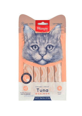 Wanpy Creamy Lickable Tuna & Salmon (14g x 5pc)