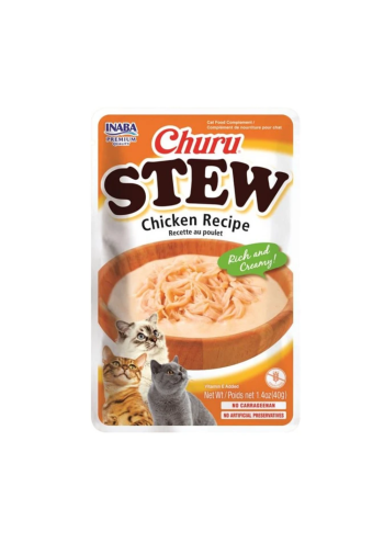 INABA Churu Stew Chicken Recipe Wet Cat Food 40g