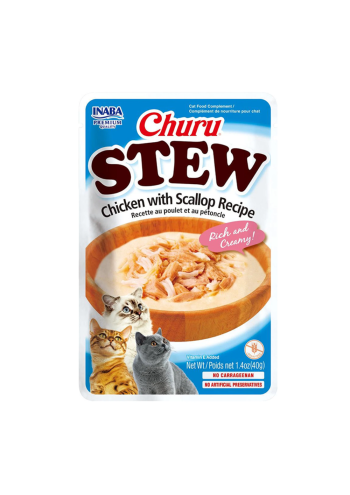 INABA Churu Stew Chicken With Scallop Recipe 40G
