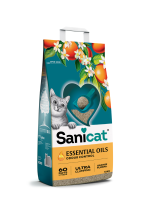 ⁦SaniCat Ultra Clumping Litter Essential Oils Orange Floral 10KG⁩ - الصورة ⁦2⁩