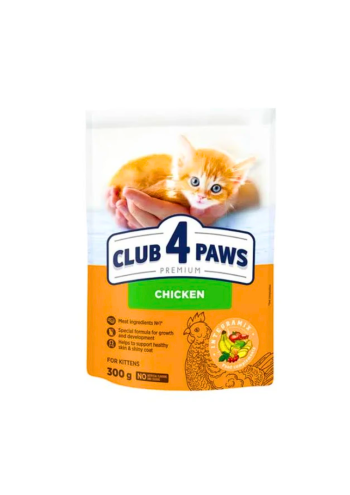 CLUB 4 PAWS PREMIUM for kitten cats Chicken 300g