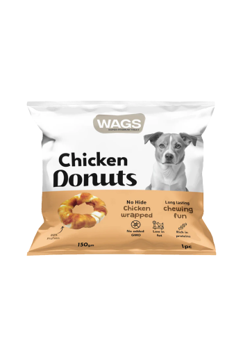 Wags Chicken Donut Large 1 Piece 150 Gram
