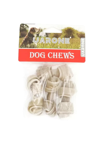 Uarone dog chew small rawhide bone 4 pieces
