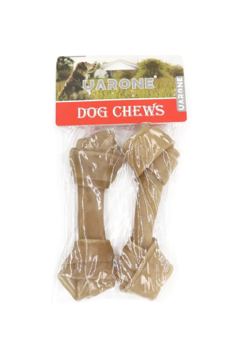 Uarone dog chew rawhide bone 2 pieces