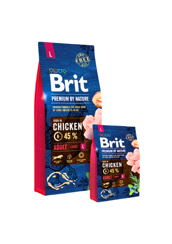 Brit Premium by Nature With Chicken ADULT L  (25-45 kg) 15kg