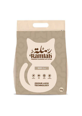 RAMLAH Premium Cat Litter  Musk Scented 5 Kg