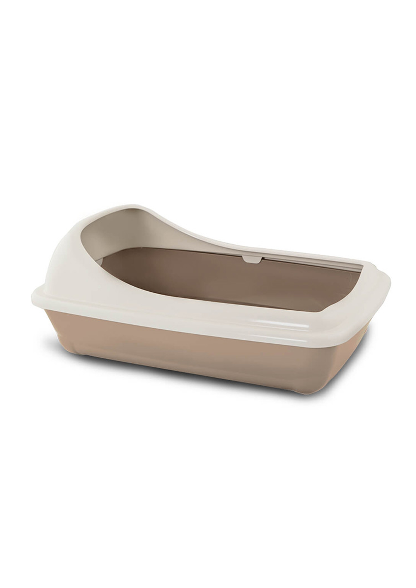 12 Bergamo Birba medium open cat litter box with rim - Image 1