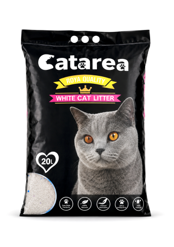 Catarea White Cat Litter Lemon Scent 20L