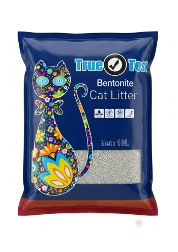 True Test Bentonite Cat Litter Fast Clumping With Coffee 10L