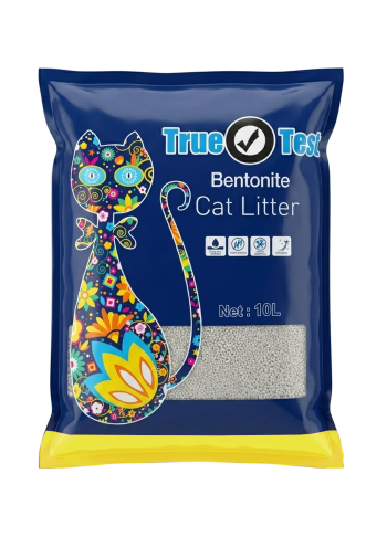 True Test Bentonite Cat Litter Fast Clumping With lemon 10L