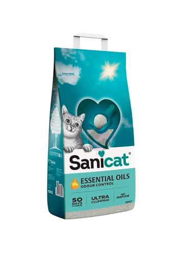 Sanicat Essential Oils Ultra Clumping Cat Litter No Perfume 10kg