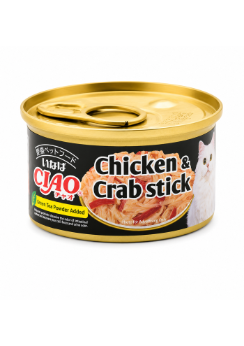 Inaba CIAO Chicken And Crab Stick Wet Cat Food