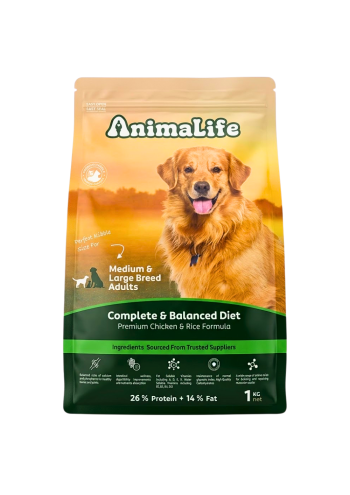 ANIMAL LIFE ADULT MEDIUM & LARGE 1Kg