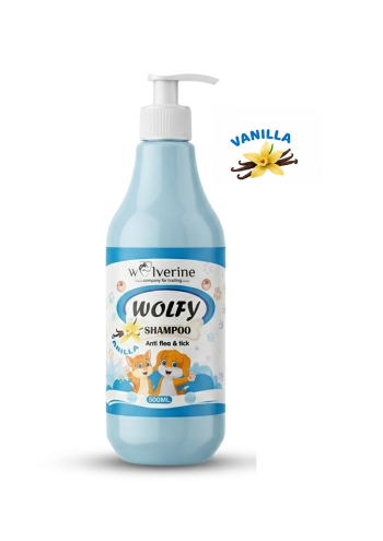 Wolverine Wolfy Shampoo Anti Flea And Tick with Vanilla 500ml