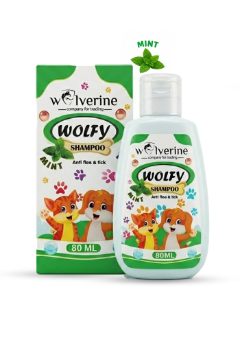 Wolverine Wolfy Shampoo Anti Flea And Tick with Mint 80ml