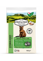 Expert Chat & Chat Sterilized Adult Chicken And Turkey 900g