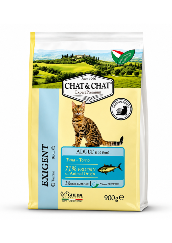 Expert Chat & Chat Exigent Adult  Tuna 900g