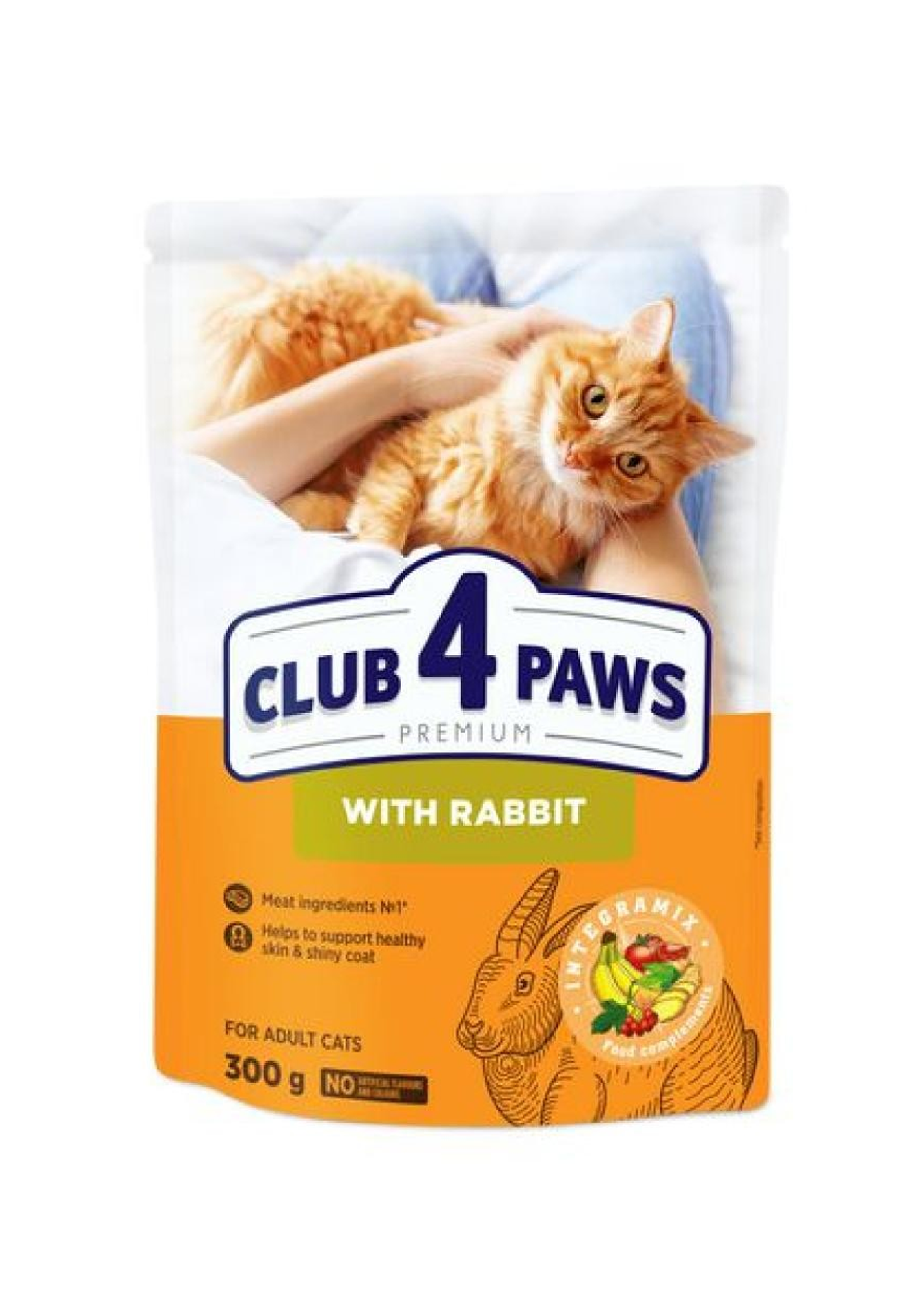 club-rabbit-300 Club 4 Paws Premium With Rabbit 300 g - الصورة 1