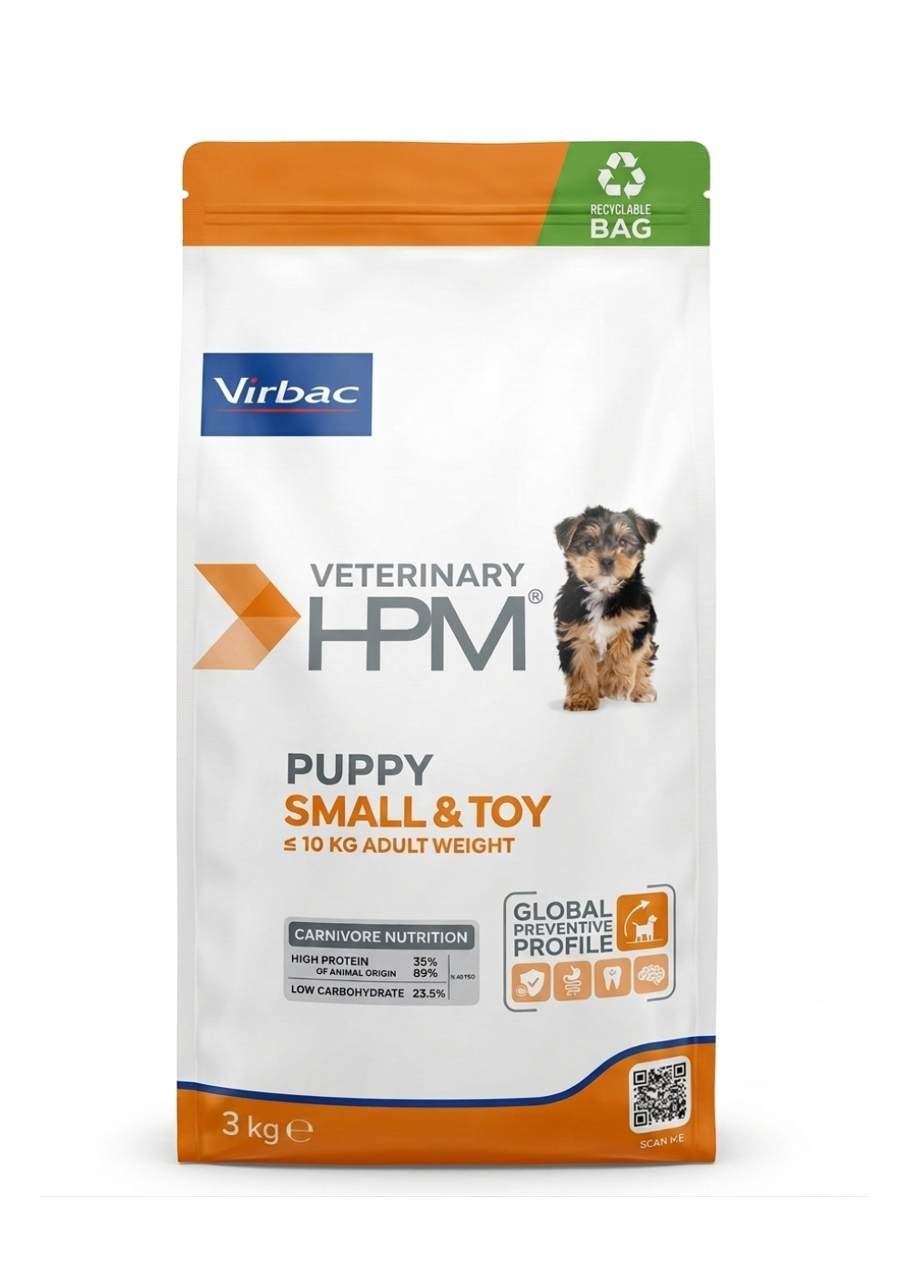 virbac puppy 3 VIRBAC PUPPY Small & Toy DOG 3 kg - Image 1