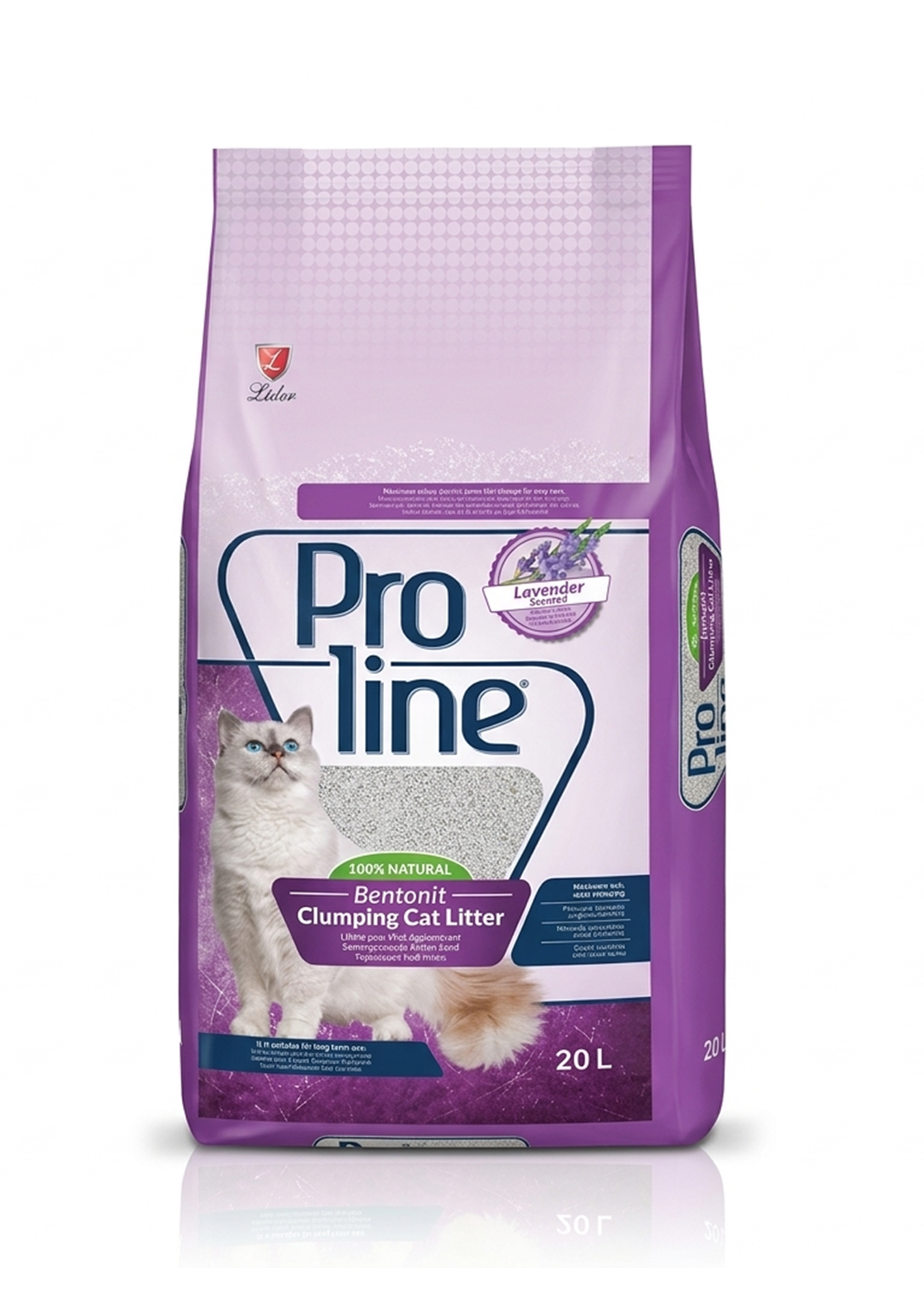 21 Proline Bentonite Clumping Cat Litter Lavender Scent 20L - Image 1