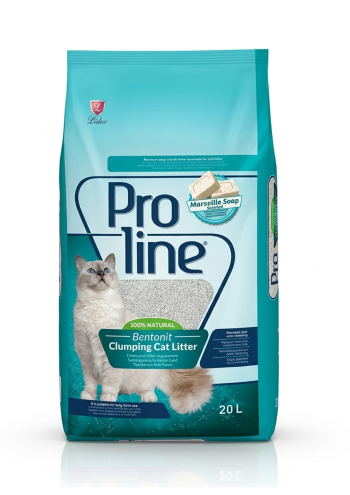 Proline Bentonite Clumping Cat Litter Marseille Soap Scent 20L
