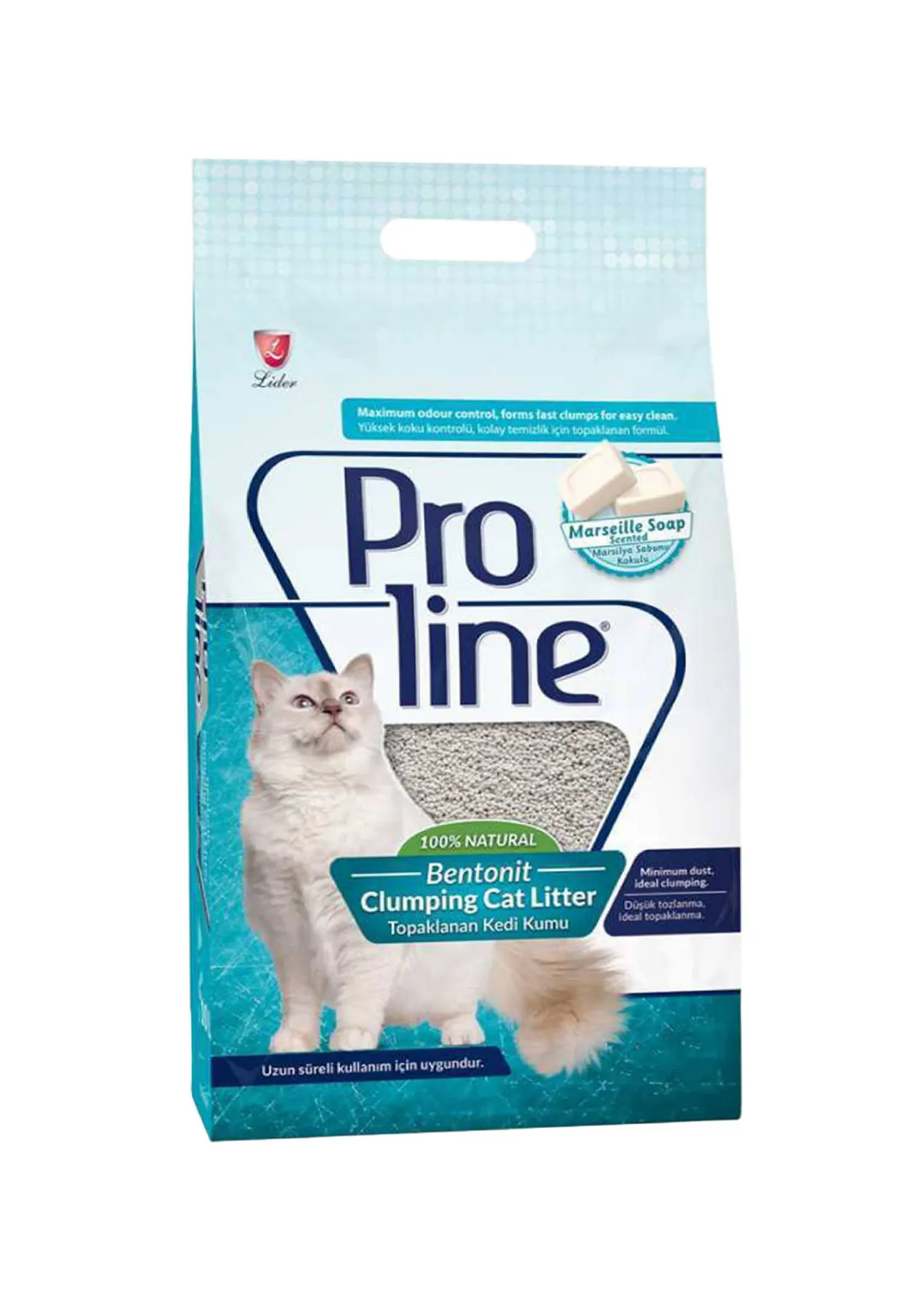 Marseille Proline Bentonite Clumping Cat Litter Marseille Soap Scent 5L - Image 1