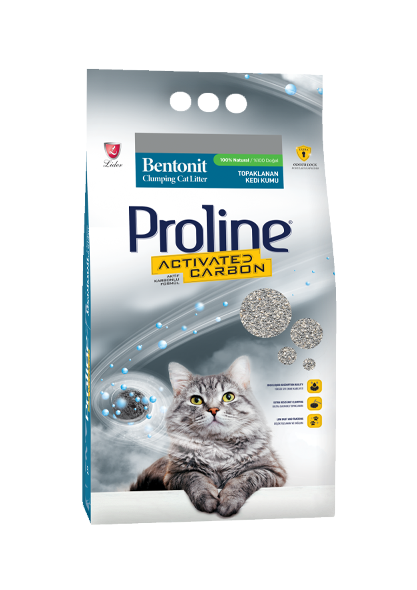 Template Proline Activated Carbon Bentonite Cat Litter 5L - الصورة 1