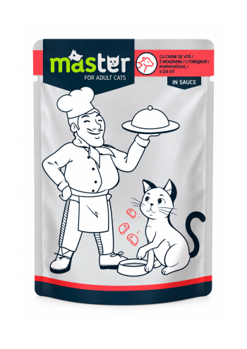 Master Adult Cats – Beef in Sauce 80g